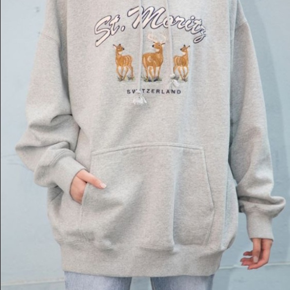 BRANDY MELVILLE CHRISTY ST. MORITZ SWITZERLAND HOODIE